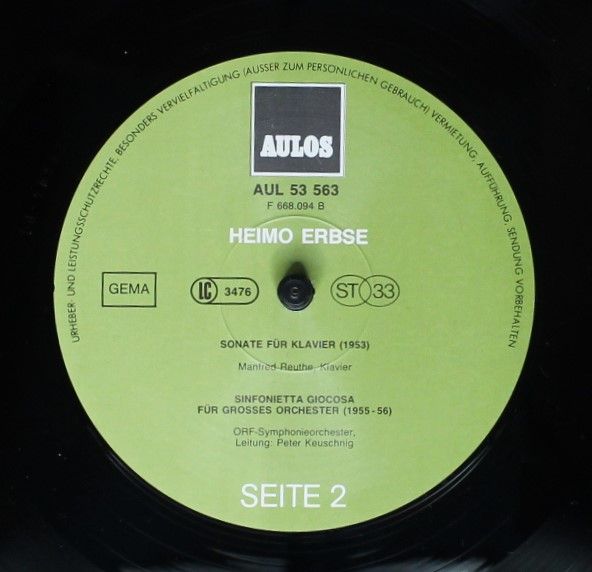 AULOS AUL 53 563 - Heimo Erbse - Heimo Erbse - Image 4