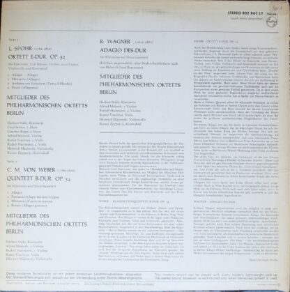 Philips 802 863 LY - Louis Spohr, Carl Maria von Weber, Richard - Image 2