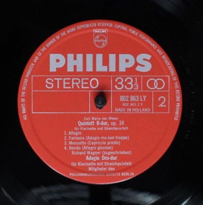 Philips 802 863 LY - Louis Spohr, Carl Maria von Weber, Richard - Image 4