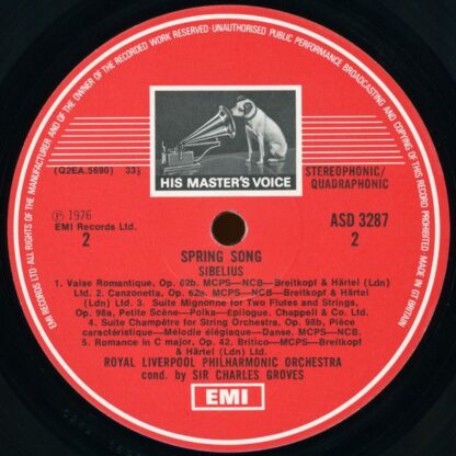 His Master's Voice ASD 3287 - Jean Sibelius, Royal Liverpool Phi - Image 4