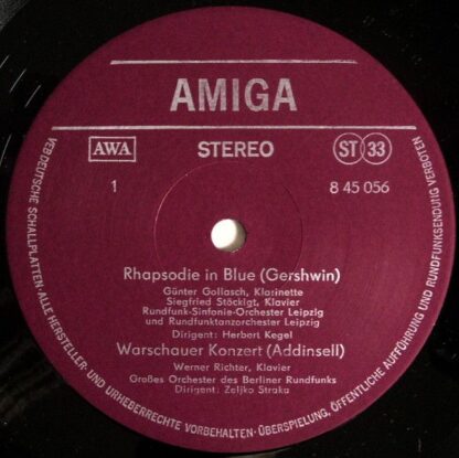 Amiga 8 45 056 - Various - Rhapsodie In Blue / Ein Amerikaner In - Image 3