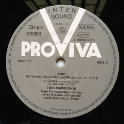 Pro Viva ISPV 135 - Krzysztof Meyer, Trio Wawelskie, Kaja Danczo - Image 4