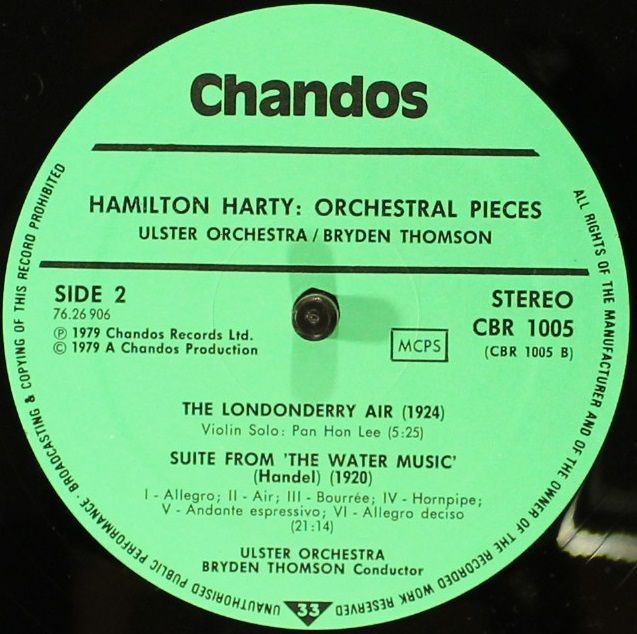 Chandos CBR 1005 - Sir Hamilton Harty - A John Field Suite / The - Image 4