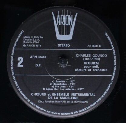 ARION ARN 38443 - Charles Gounod, Choeur De La Madeleine, Ensemb - Image 6