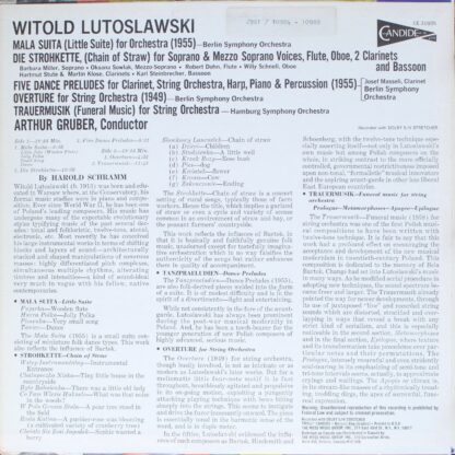 Candide CE 31035 - Witold Lutoslawski - Lutoslawski - Image 2