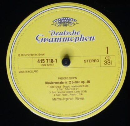 Deutsche Grammophon 415 718-1 - Frédéric Chopin, Martha Argerich - Image 3