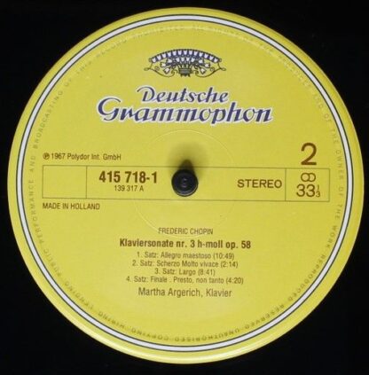 Deutsche Grammophon 415 718-1 - Frédéric Chopin, Martha Argerich - Image 4