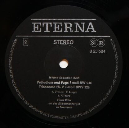 Eterna 8 25 684 - Johann Sebastian Bach, Hans Otto - Hans Otto A - Image 4
