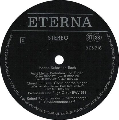 Eterna 8 25 718 - Johann Sebastian Bach, Robert Köbler -  Robert - Image 5