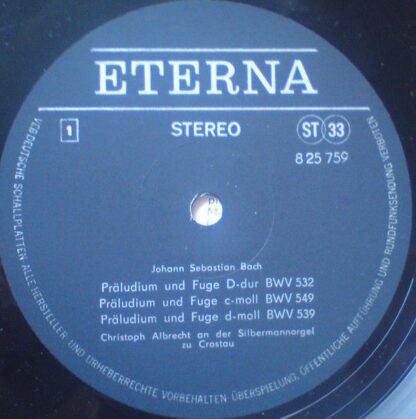 Eterna 8 25 759 - Johann Sebastian Bach, Christoph Albrecht - Ch - Image 5