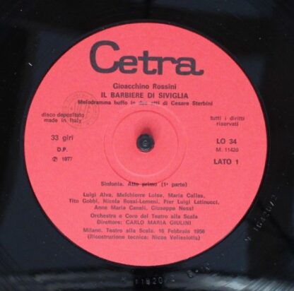 Cetra LO 34 - Gioacchino Rossini, Maria Callas, Tito Gobbi, Luig - Image 6