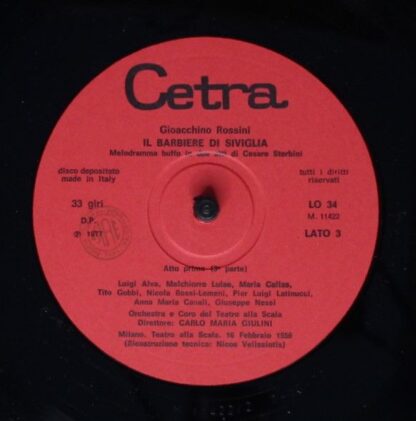Cetra LO 34 - Gioacchino Rossini, Maria Callas, Tito Gobbi, Luig - Image 8