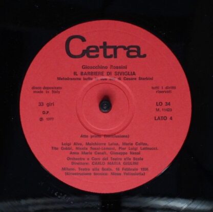 Cetra LO 34 - Gioacchino Rossini, Maria Callas, Tito Gobbi, Luig - Image 9