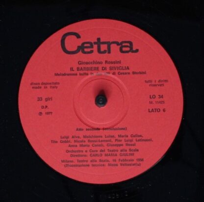 Cetra LO 34 - Gioacchino Rossini, Maria Callas, Tito Gobbi, Luig - Image 11