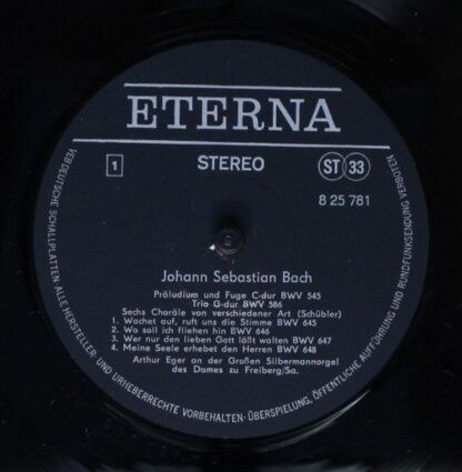 Eterna 8 25 781 - Johann Sebastian Bach, Arthur Eger - Arthur Eg - Image 3