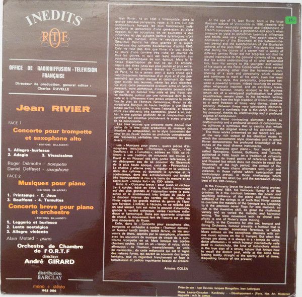 Office de Radiodiffusion-Télévision Française (ORT 995 006 - Jea - Image 2