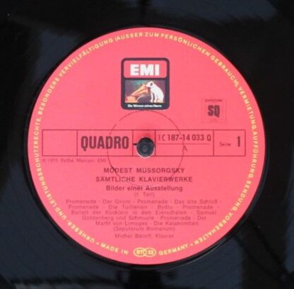 His Master's Voice 1 C 187-14 033/34 Q - Modest Mussorgsky, Mich - Image 5