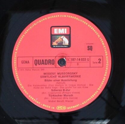 His Master's Voice 1 C 187-14 033/34 Q - Modest Mussorgsky, Mich - Image 6