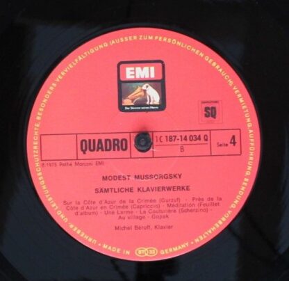His Master's Voice 1 C 187-14 033/34 Q - Modest Mussorgsky, Mich - Image 8