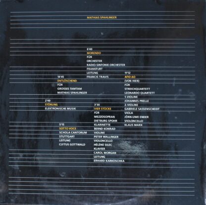Edition RZ Ed. RZ 1005 - Mathias Spahlinger - Morendo · Απο Δω =