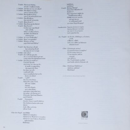 WERGO WER 3007 - Carl Orff - Bairisches Welttheater: Die Bernaue - Image 4