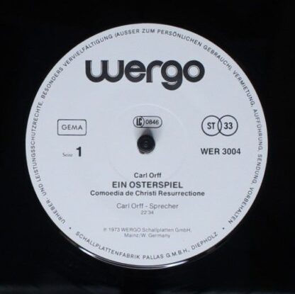 WERGO WER 3007 - Carl Orff - Bairisches Welttheater: Die Bernaue - Image 11