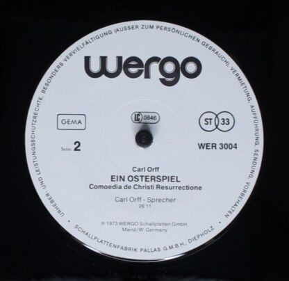 WERGO WER 3007 - Carl Orff - Bairisches Welttheater: Die Bernaue - Image 12