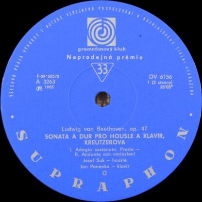 Supraphon DV 6156 - Ludwig Van Beethoven - Sonáta Pro Klavír A H - Image 3