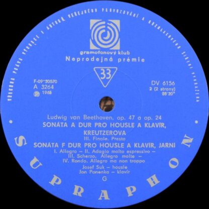 Supraphon DV 6156 - Ludwig Van Beethoven - Sonáta Pro Klavír A H - Image 4