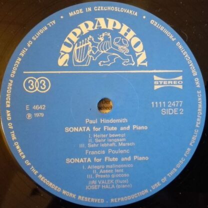 Supraphon 1111 2477 G - Francis Poulenc, Paul Hindemith, Sergei - Image 3