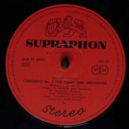 Supraphon SUA ST 50031 - Bohuslav Martinů - Concerto For Violin - Image 4