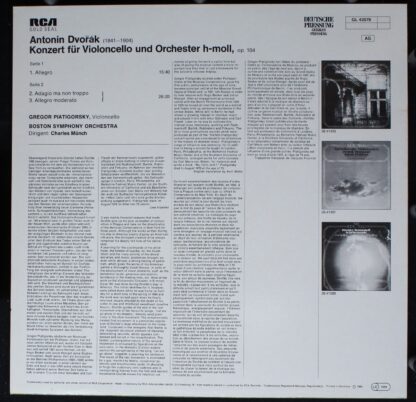 RCA Gold Seal GL 42078 - Gregor Piatigorsky, Charles Munch, Bost - Image 2