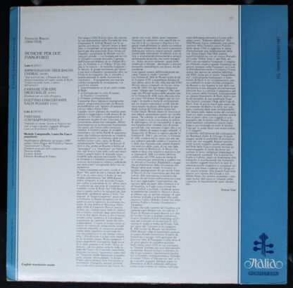 Italia ITL 70094 - Ferruccio Busoni, Michele Campanella, Laura D - Image 4