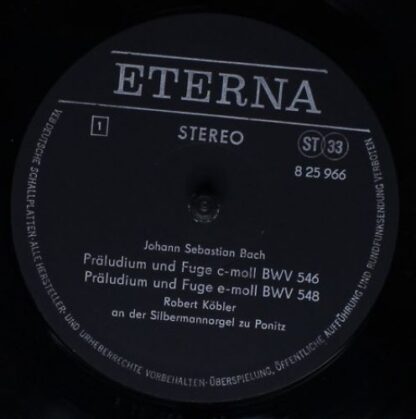 Eterna 8 25 966 - Johann Sebastian Bach, Robert Köbler - Robert - Image 3