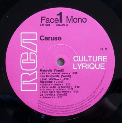 RCA 731.001/731.005 - Enrico Caruso - La Voix D'Or Du Siecle - Image 3