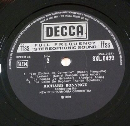 DECCA SXL 6422 - New Philharmonia Orchestra, Richard Bonynge - F - Image 4