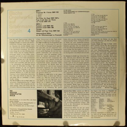Eterna 8 25 637 - Johann Sebastian Bach, Johannes-Ernst Köhler - - Image 2