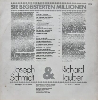 Amiga 8 40 015 - Joseph Schmidt, Richard Tauber - Sie Begeistert - Image 2