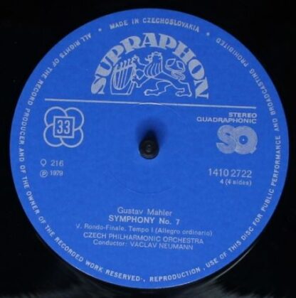 Supraphon 1410 2721/2 - Gustav Mahler, The Czech Philharmonic Or - Image 8