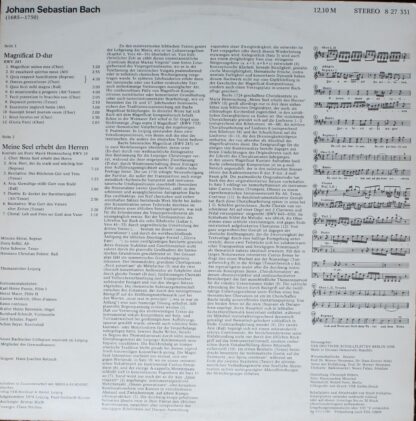 Eterna 8 27 331 - Johann Sebastian Bach, Mitsuko Shirai, Doris S - Image 2