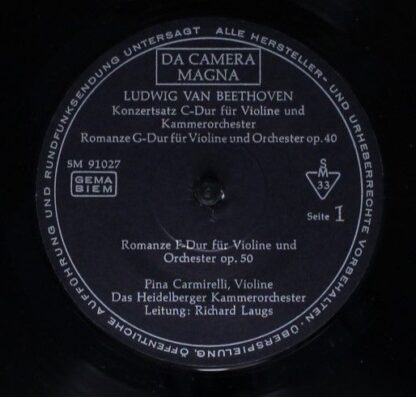 Da Camera Magna SM 91027 - Ludwig van Beethoven, Max Reger, Erig - Image 3