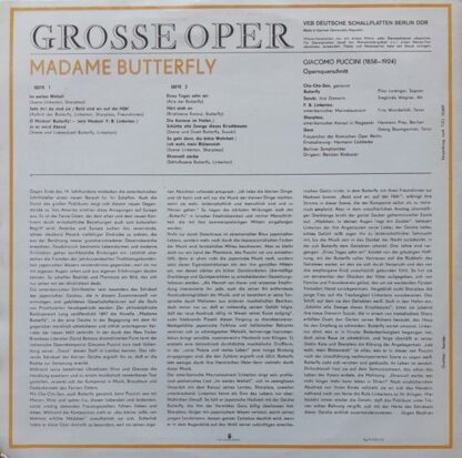 Eterna 8 25 265 - Giacomo Puccini, Fritz Wunderlich, Pilar Loren - Image 2