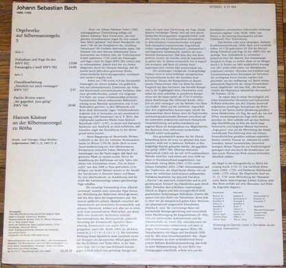 Eterna 8 25 664 - Johann Sebastian Bach, Hannes Kästner - Orgelw - Image 2