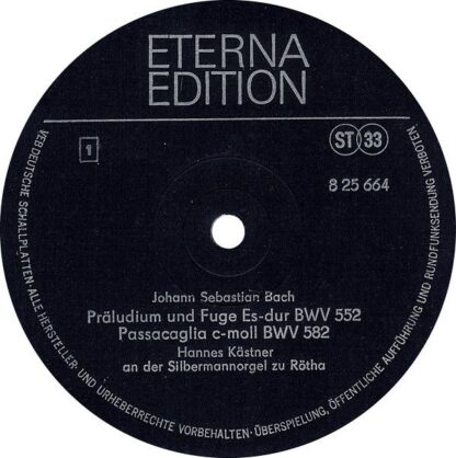 Eterna 8 25 664 - Johann Sebastian Bach, Hannes Kästner - Orgelw - Image 3