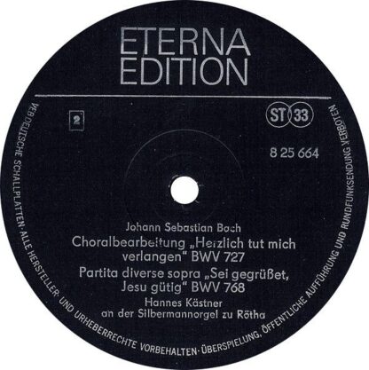 Eterna 8 25 664 - Johann Sebastian Bach, Hannes Kästner - Orgelw - Image 4
