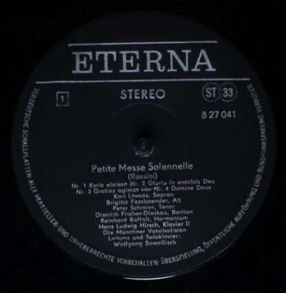 Eterna 8 27 041-042 - Gioacchino Rossini - Petite Messe Solennel - Image 5