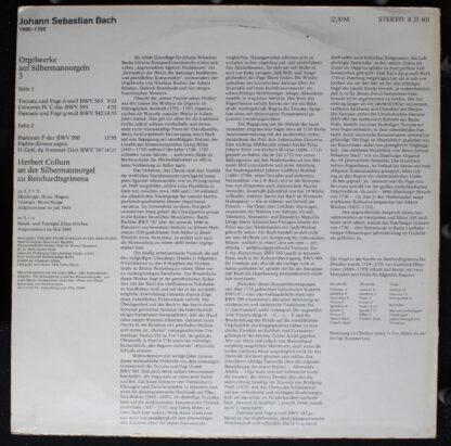 Eterna 8 25 601 - Johann Sebastian Bach, Herbert Collum - Orgelw - Image 2