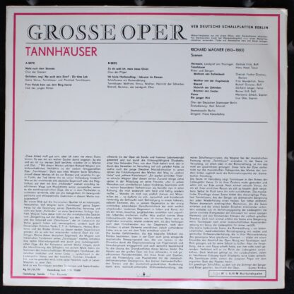Eterna 8 25 242 - Richard Wagner, Hans Hopf, Marianne Schech, Li - Image 2
