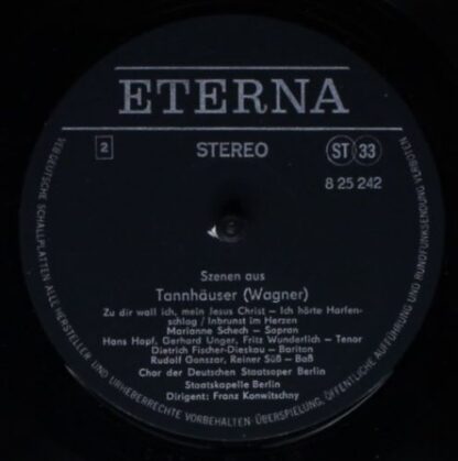 Eterna 8 25 242 - Richard Wagner, Hans Hopf, Marianne Schech, Li - Image 3
