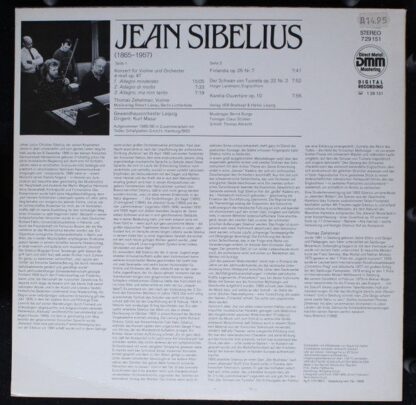 Eterna 7 29 151 - Jean Sibelius, Thomas Zehetmair, Gewandhausorc - Image 2